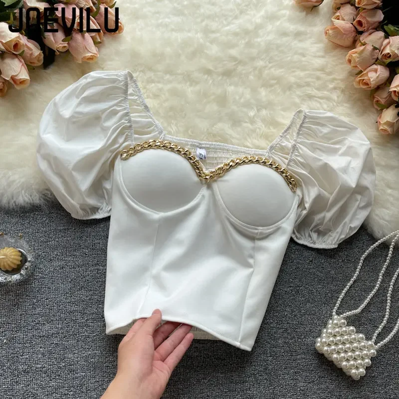 Navel Shirt Chic Chain Off Sch - Korean Lifestyle recensie en prijs