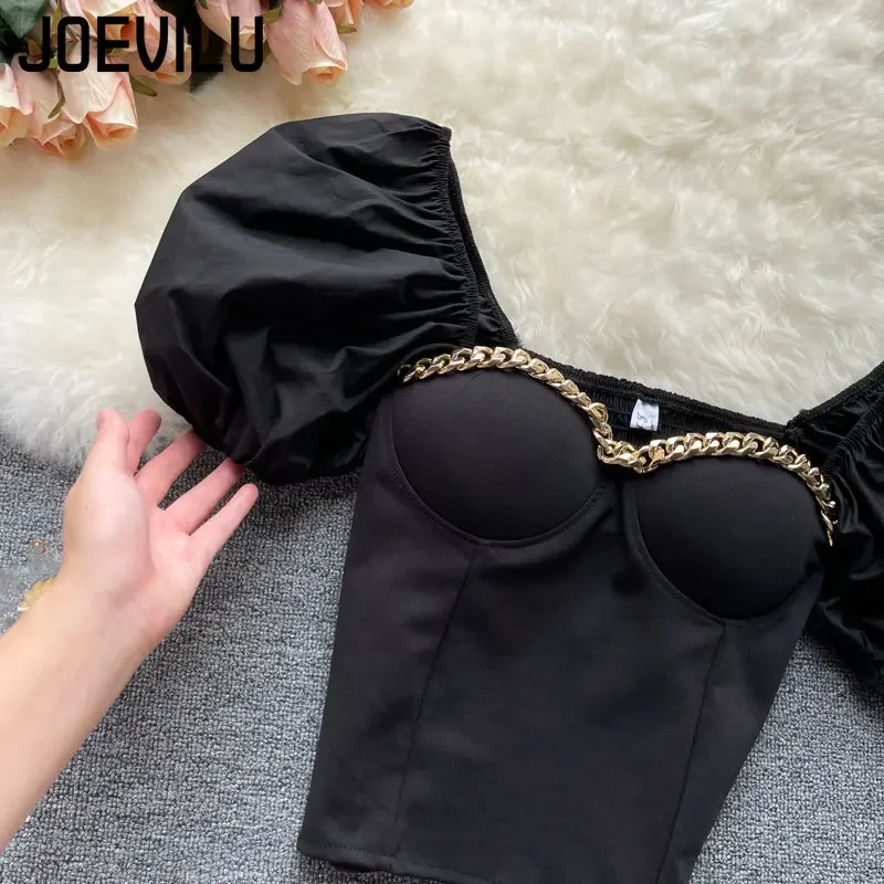 Navel Shirt Chic Chain Off Sch - Korean Lifestyle recensie en prijs